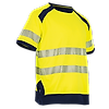 T-shirt de travail MC MAILLE HV HALOGENE - MARINE/JAUNE FLUO image 0