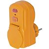 Adaptateur jaune avec protection différentielle 30mA - IP54 image 0