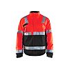 Veste de travail hiver haute visibilité 4862 - Rouge fluo/Noir image 0