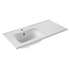 Plan vasque céramique excentré à gauche New Anco image 0