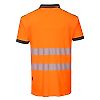 Polo HV PW3 Orange/Noir image 1
