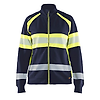 Sweat de travail zippé haute visibilité 3505 - Marine/Jaune image 0