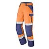 PANTALON ESCORIAL ORANGE FLUO/BLEU MARINE image 2