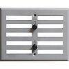 Grille d'aération réglable à visser - Aluminium argent mat image 1