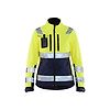 Veste de travail softshell haute visibilité femme 4902 - Jaune fluo/Marine image 0