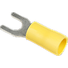 Boite de 50 cosses à fourche 4,0 à 6,0mm² - Jaune image 0