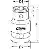 Douille porte-embouts 1/2'' - 5/16'' du coffret 515.1000 image 4