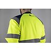 Sweat de travail col rond BASIC HV SONAR - JAUNE FLUO/MARINE image 2