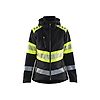 Veste softshell de travail haute visibilité femme 4404 - Noir/Jaune image 0