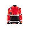 Veste de travail haute visibilité 4064 - Rouge fluo/Noir image 0