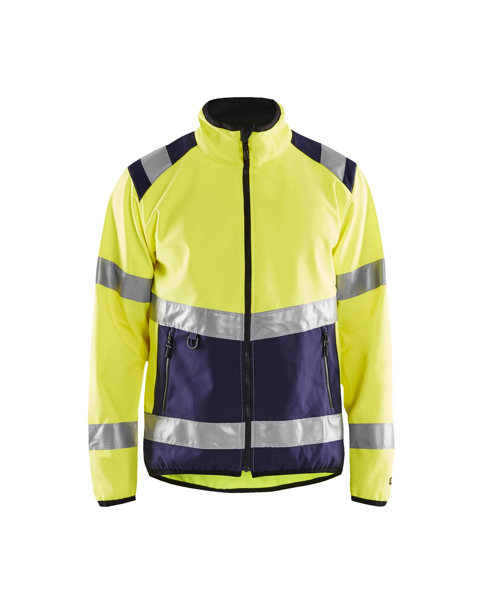 Veste de travail softshell haute visibilité 4877 - Jaune fluo/Marine image