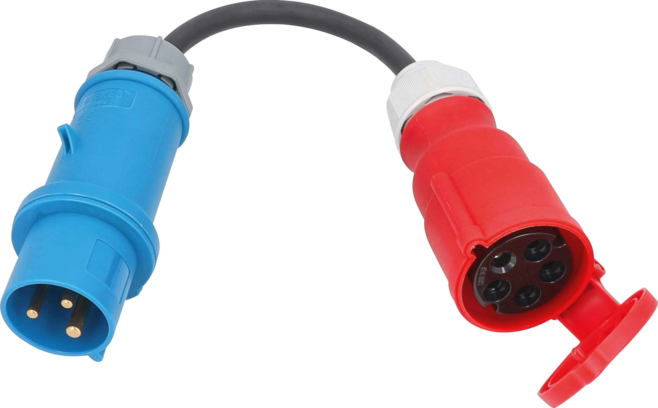 CABLE ADAPTATEUR VOITURE ELECTRIQUE EN CAOUTCHOUC LOURD H07RN-F 3G6 DE 0,3M IP44 image