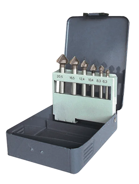 Coffret 6 fraises coniques  métal HSS Classic image