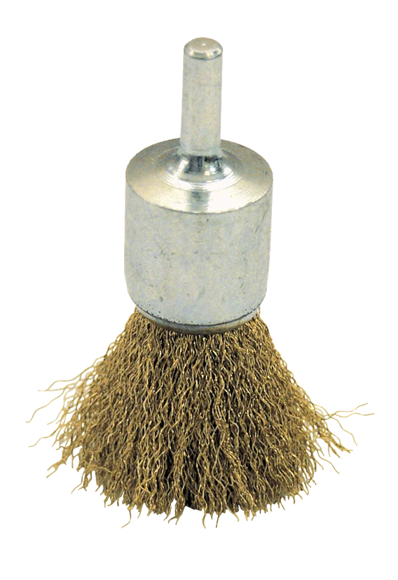 Brosse pinçeau fil laiton ondulé Classic image