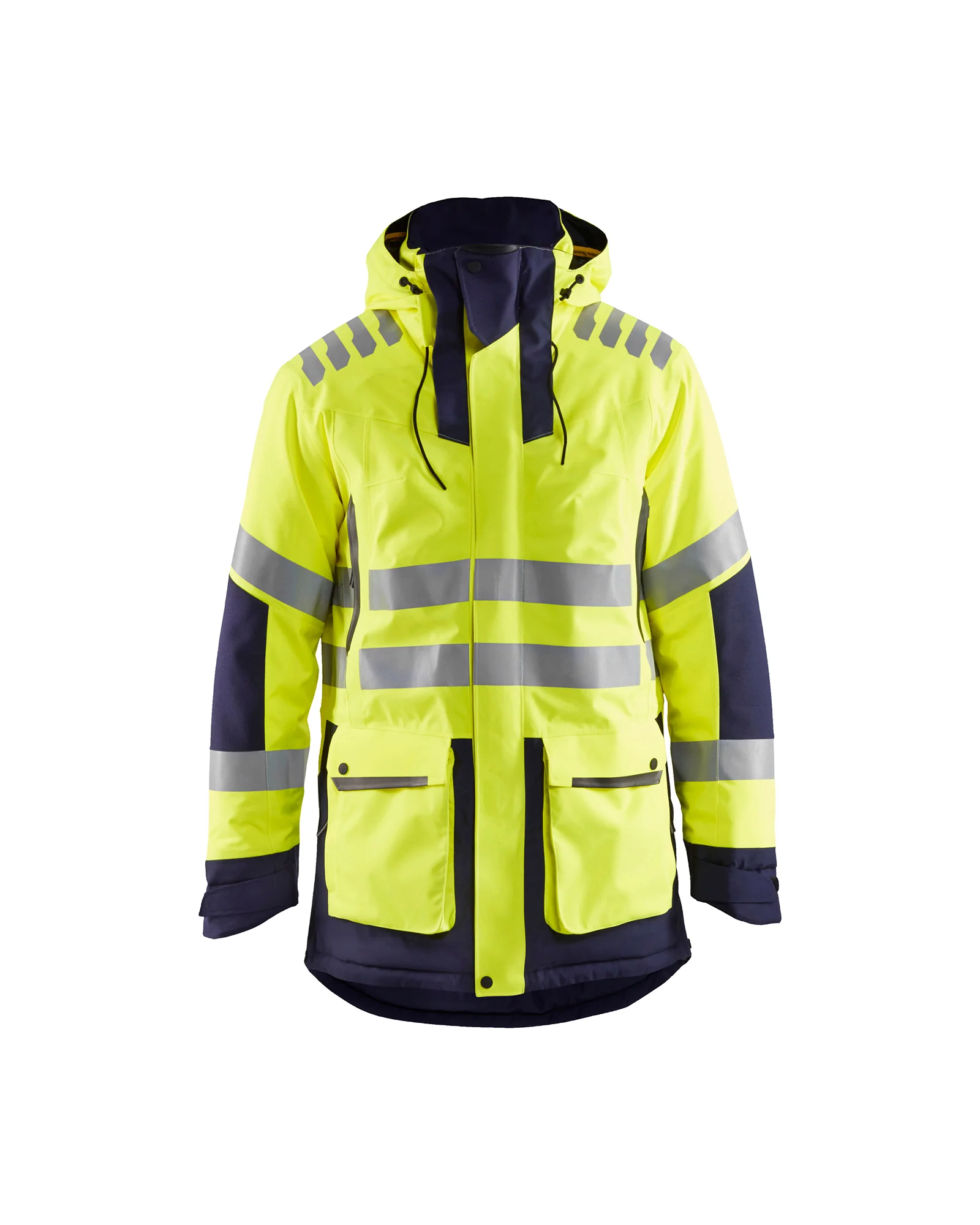 Parka de travail haute visibilité Evolution 4469 - Jaune fluo/Marine image