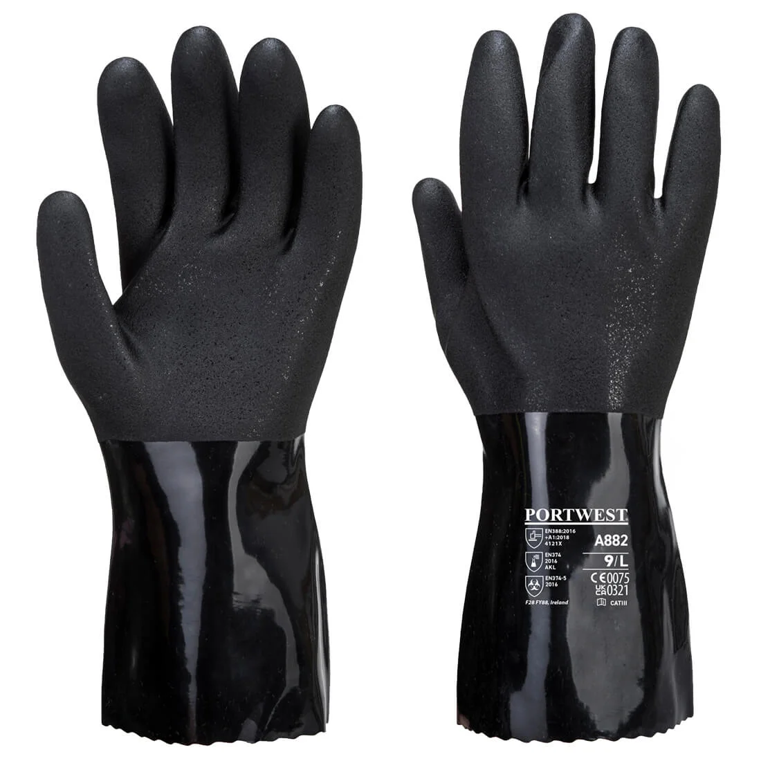 Gants Chimie PVC ESD Noir image