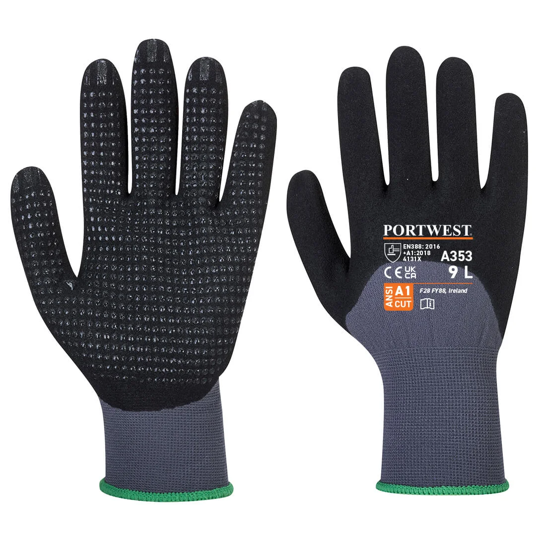 Gants dermiflex Ultra Plus Gris/Noir image