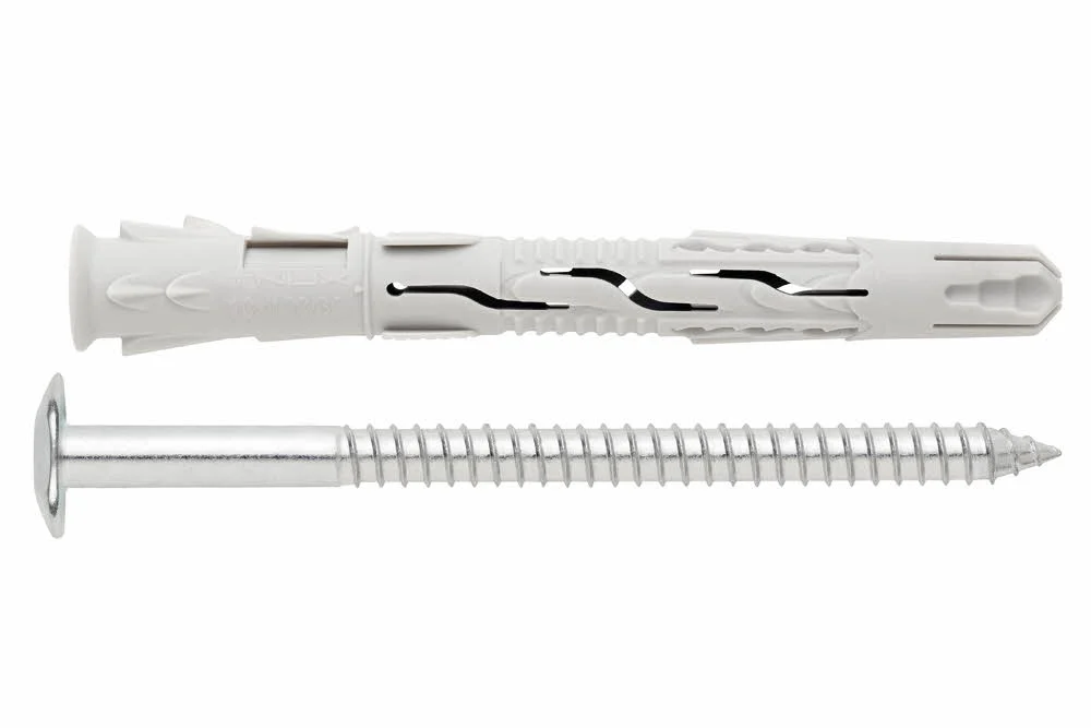 Boite de 50 - Cheville nylon universelle à haut rendement - Tête Truss inviolable - Zinguée - Homologuée ATE image