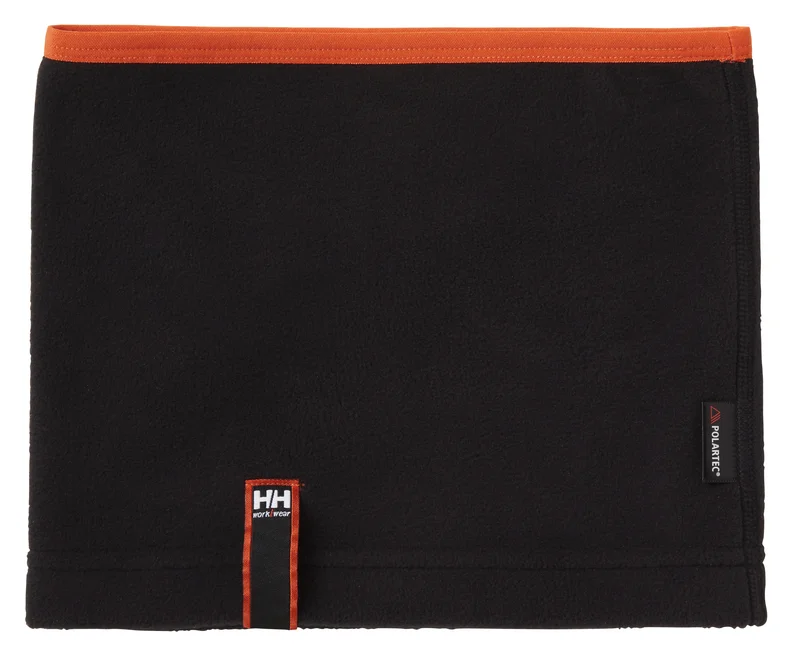 Tour de cou en polaire fine OXFORD - Noir/Orange image