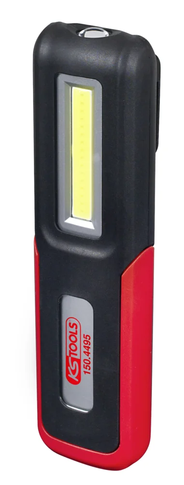 KS Tools 150.4505 Lampe d'atelier mobile pliable 300 lm Rouge/noir