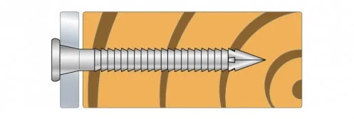 Pointe annelée en bande 34° - Acier électrozingué image