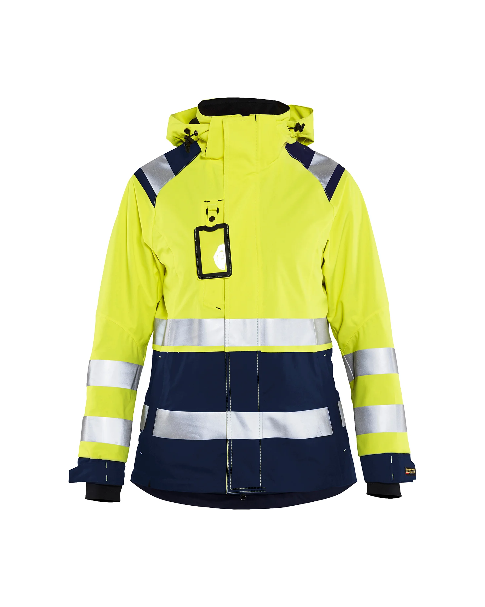 Veste de travail hardshell haute visibilité femme 4904 - Jaune fluo/Marine image