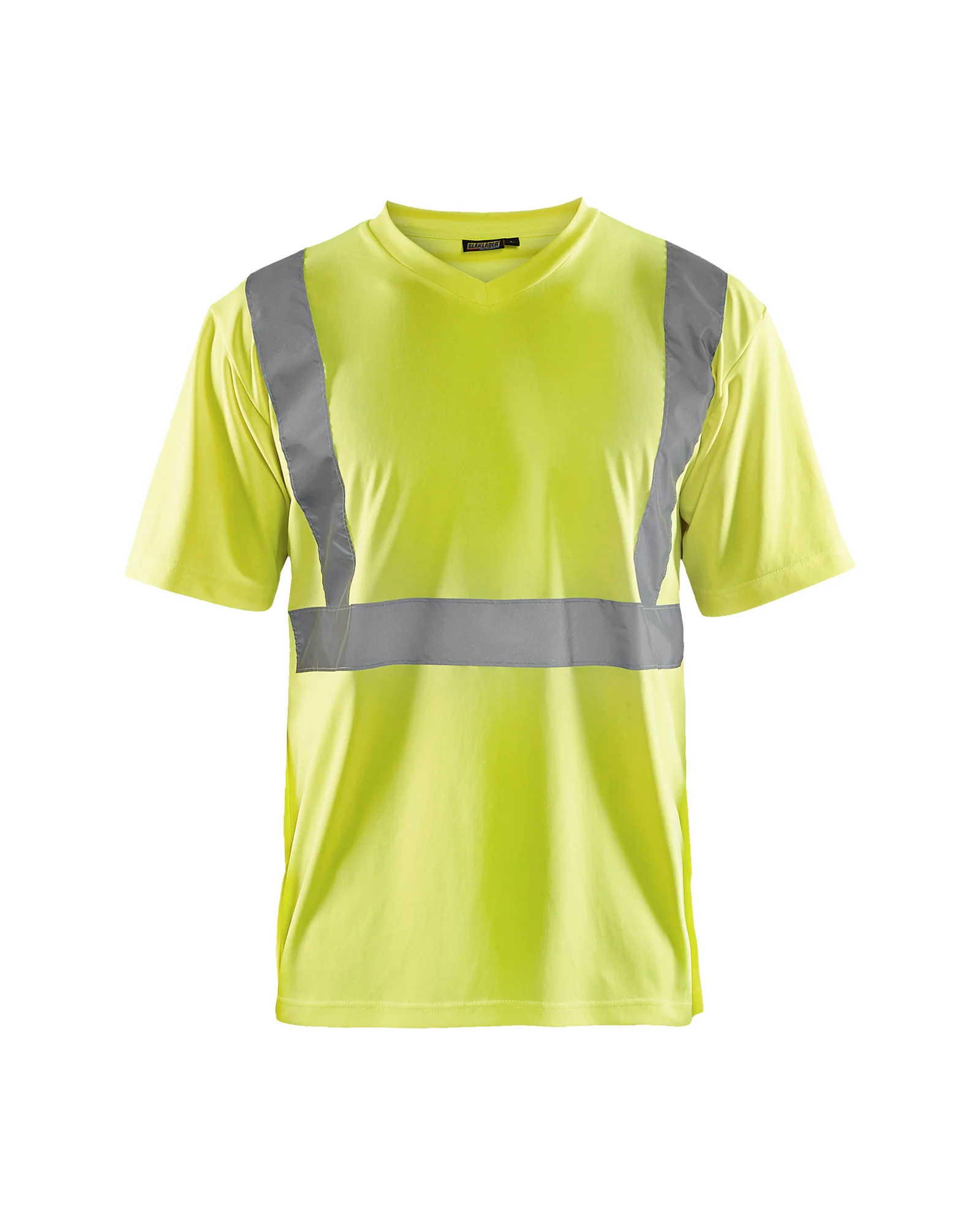 T-shirt de travail haute visibilité col V 3313 - Jaune fluo image