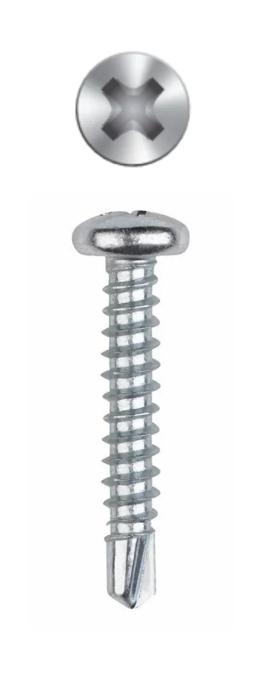 Vis autoperceuse - Tête bombée - Empreinte Phillips - Zinguée image