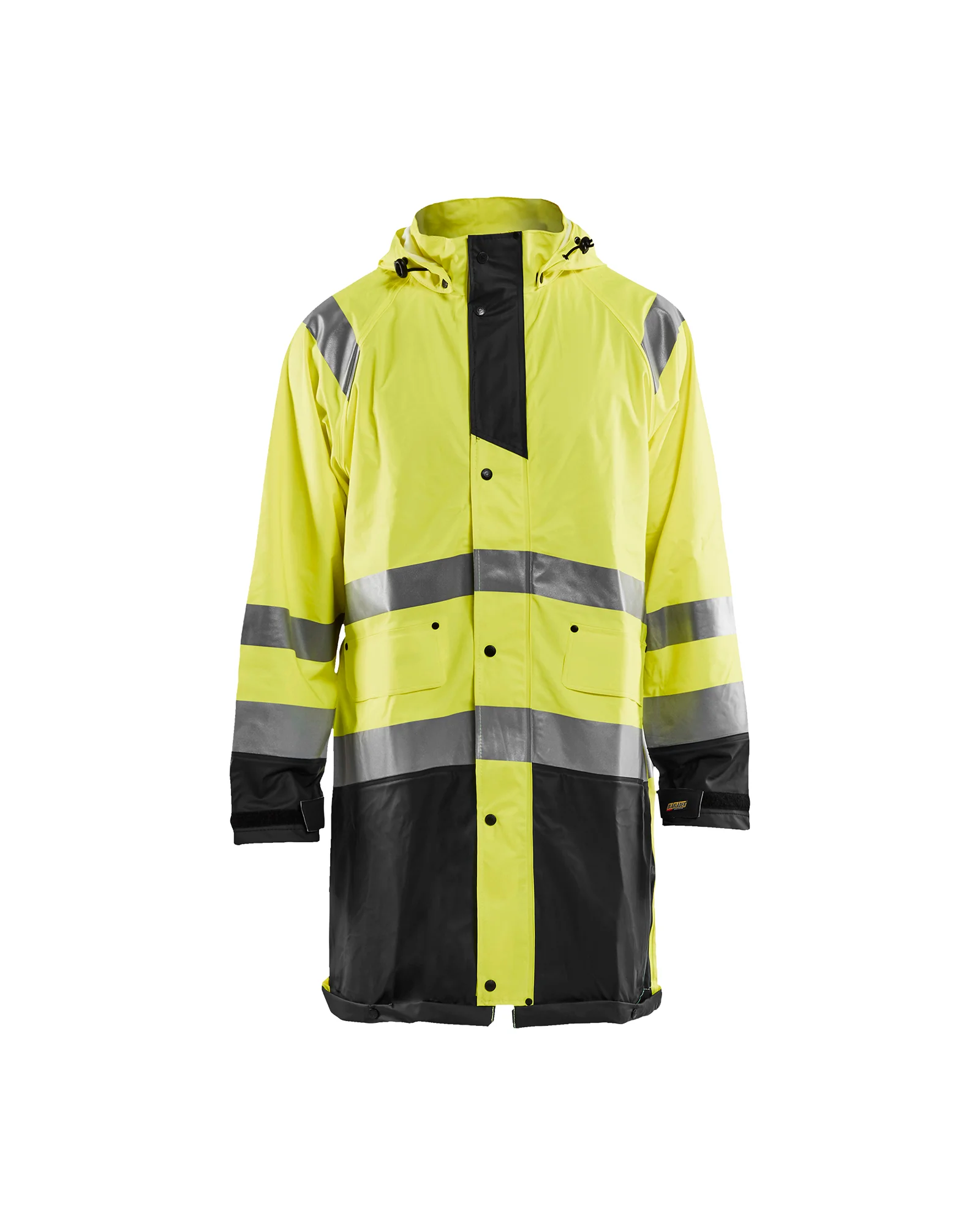 Veste de pluie haute visibilité niveau 1 4324 - Jaune fluo/Noir image