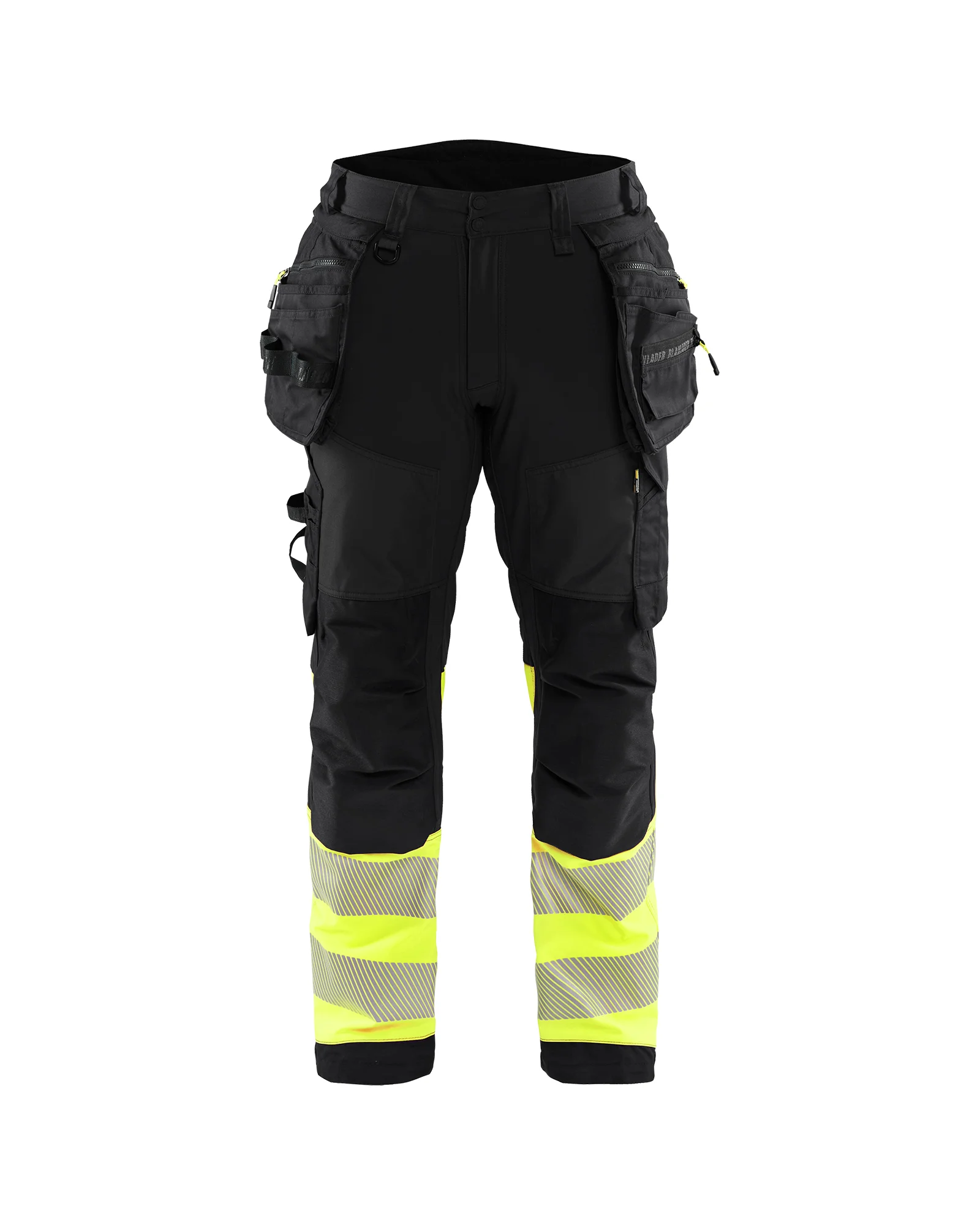 Pantalon de travail softshell haute visibilité Classe 1 1821 - Noir/Jaune image