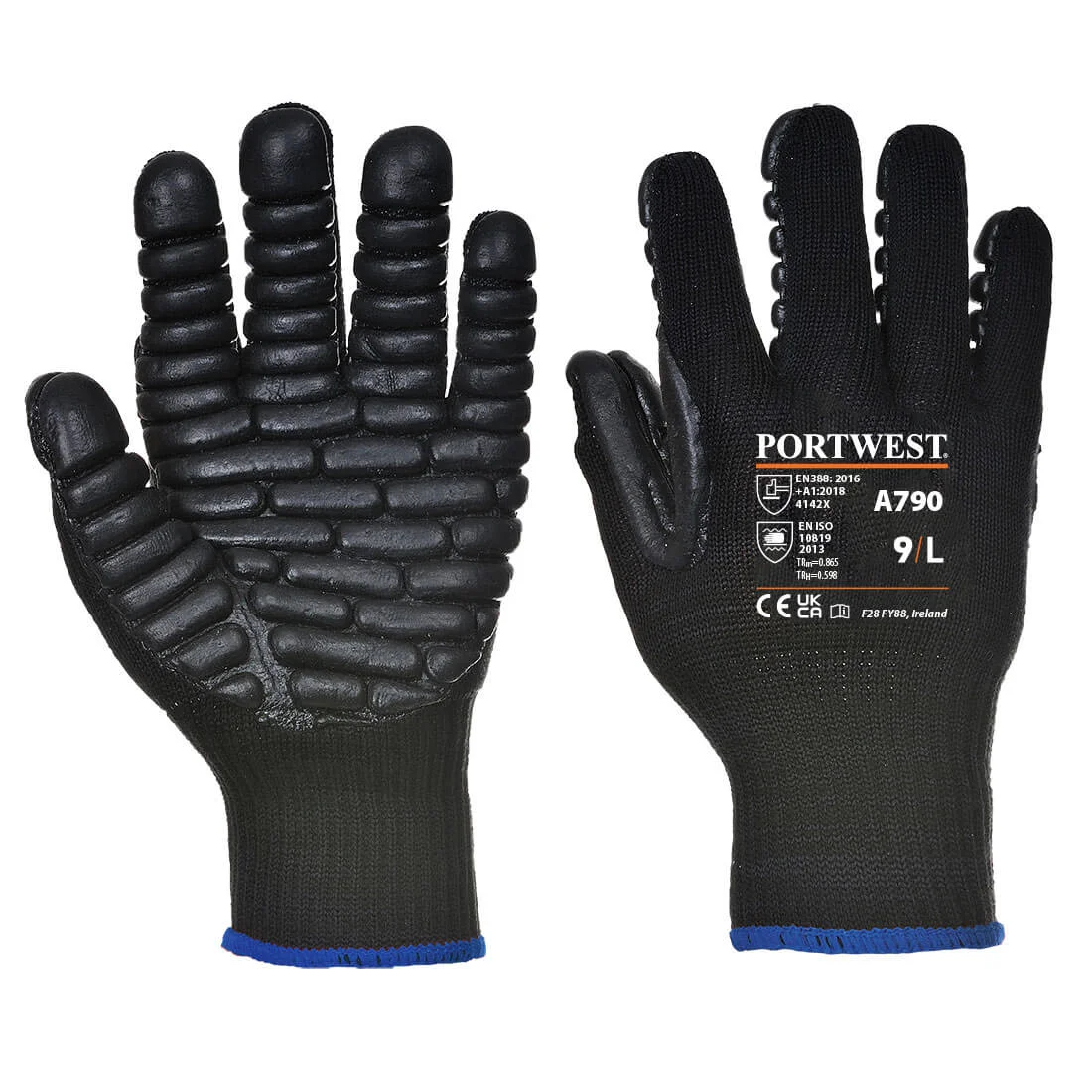 Gants Anti Vibration Noir image