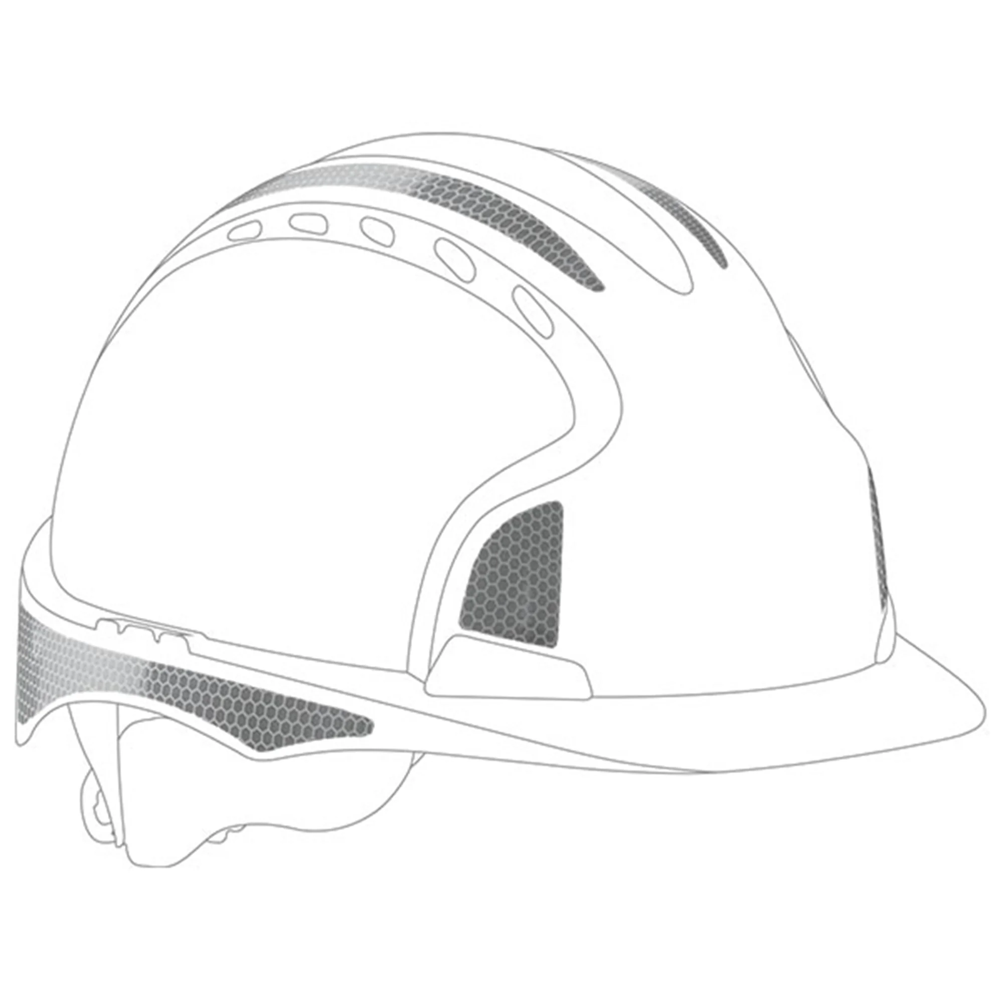 Lot de 10 - Stickers réflectifs CR2 à poser soi-même pour casques EVO3 image