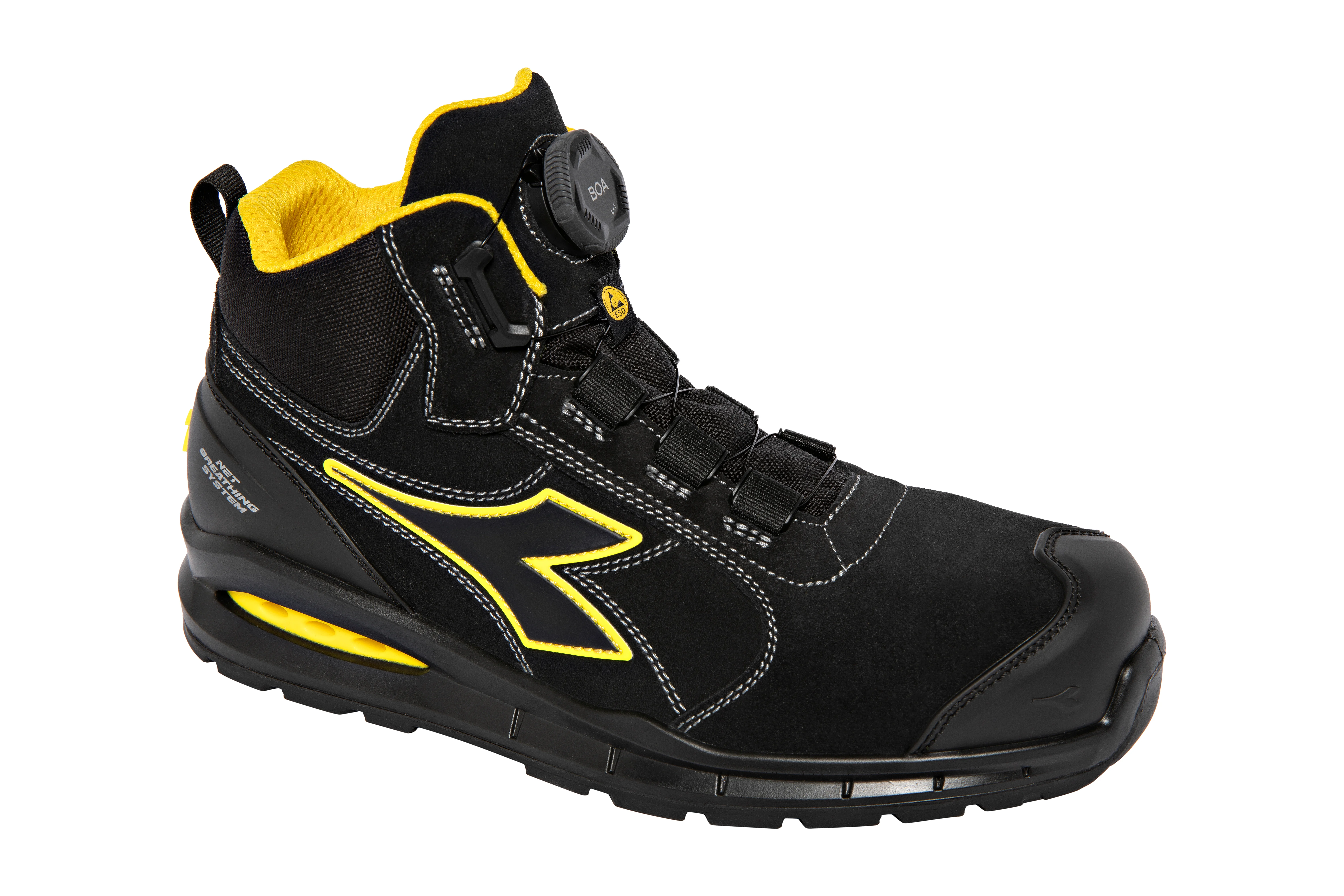 Chaussures de sécurité semi-hautes RUN NET AB MSTR B S3S FO SR SC ESD - Noir image