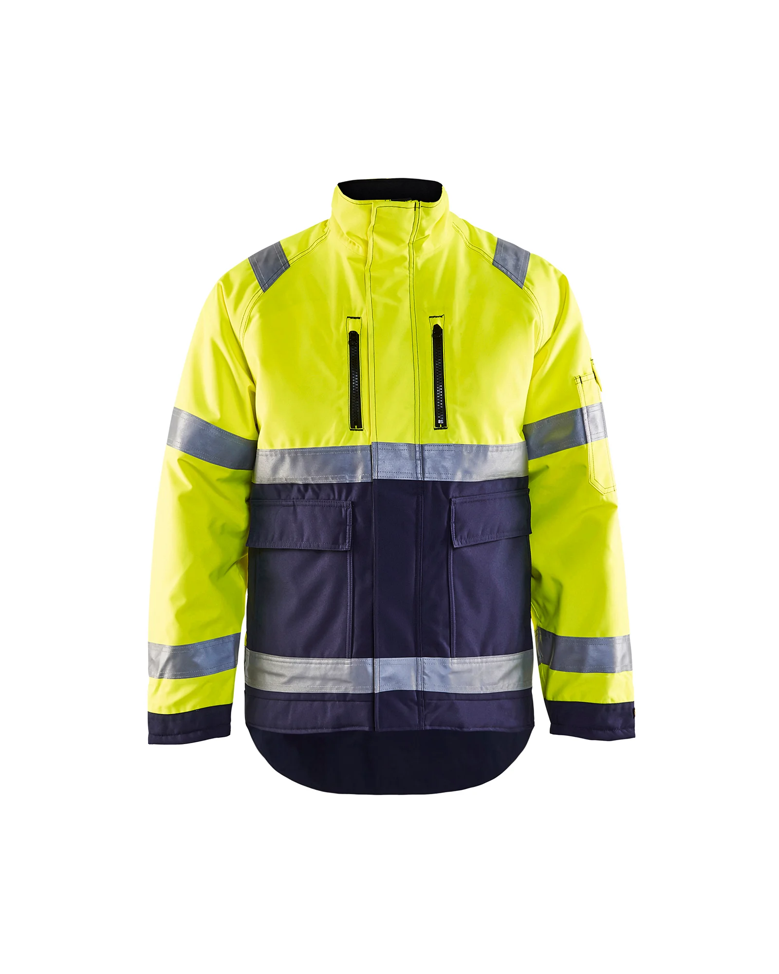 Veste de travail hiver haute visibilité 4827 - Jaune fluo/Marine image