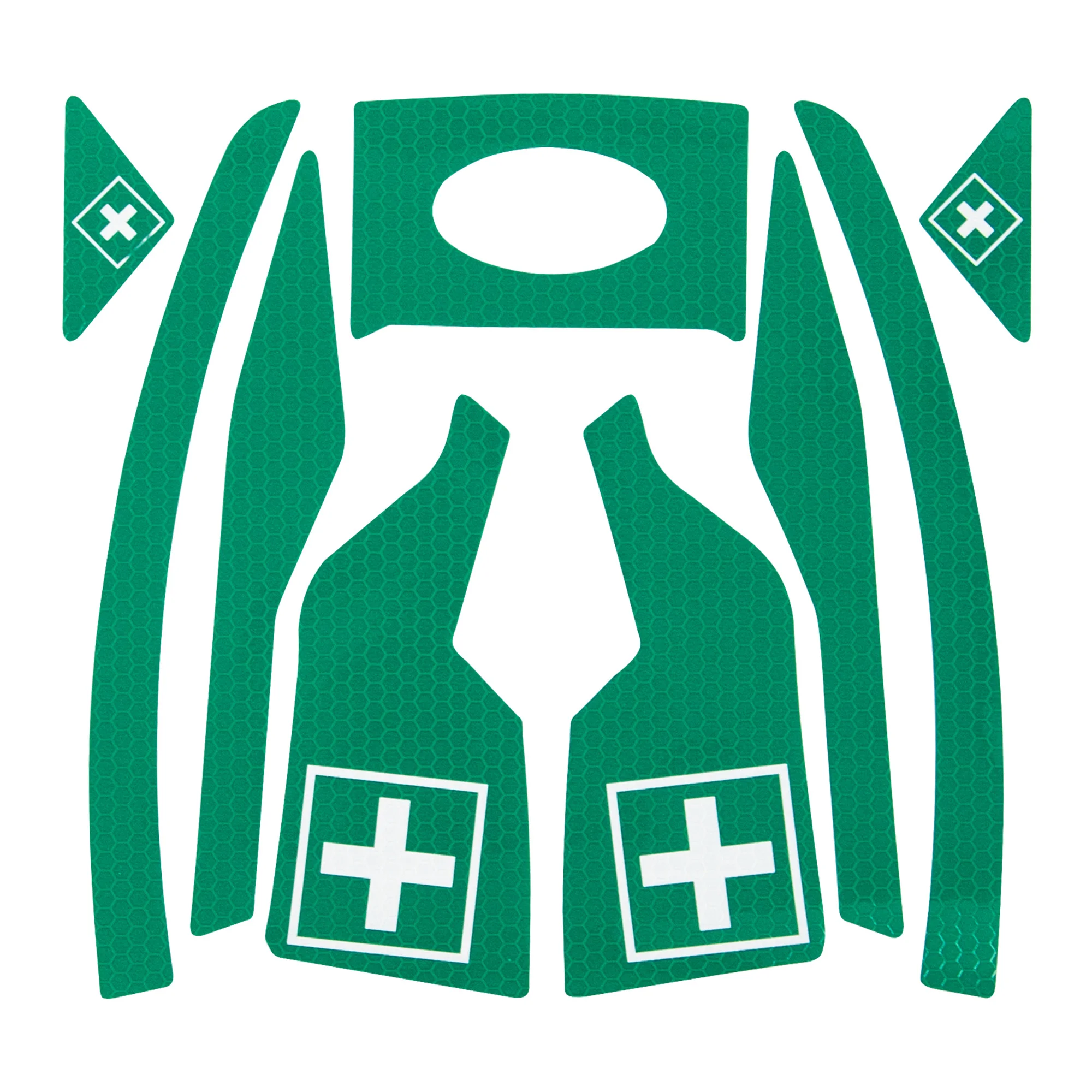 Lot de 10 - Stickers réflectifs CR2 à poser pour casque Evo Vista image