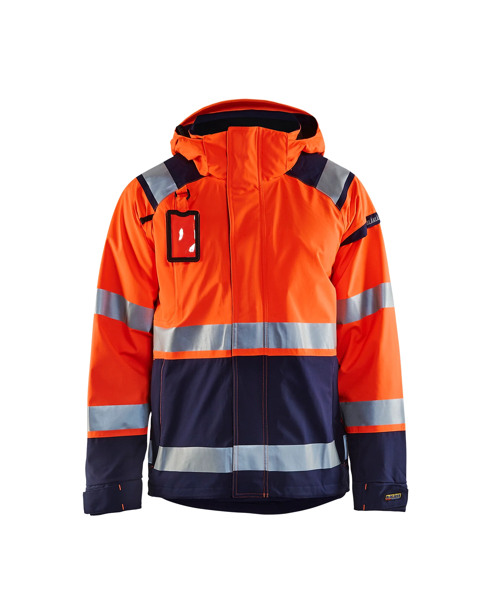 Veste de travail hardshell stretch 2D haute visibilité 4987 - Orange fluo/Noir image