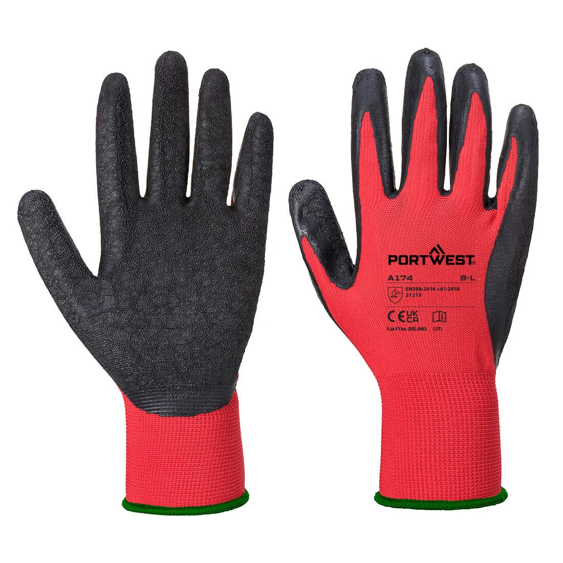 Gants en latex Flex Grip Rouge/noir image