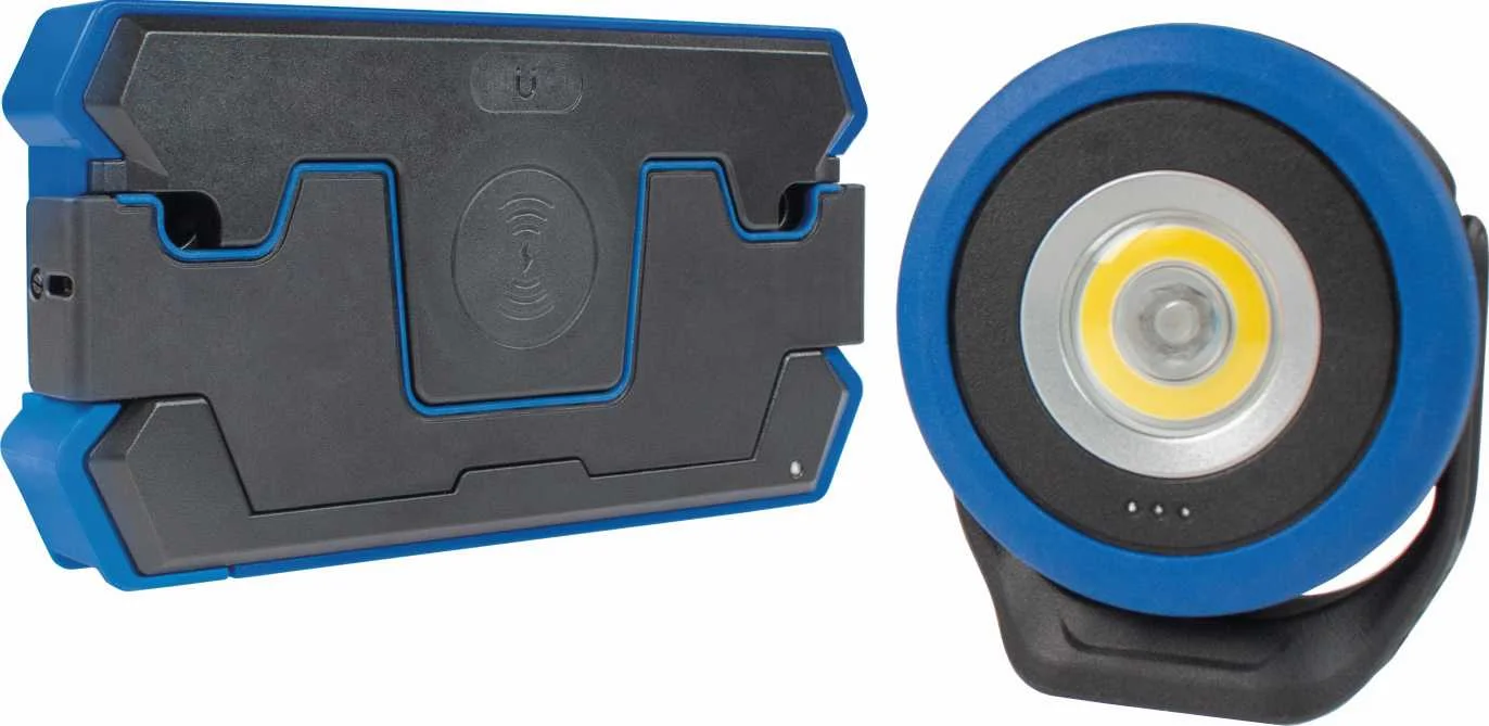 CHARGEUR A INDUCTION INDU1 + PROJECTEUR LED RECHARGEABLE 10W image