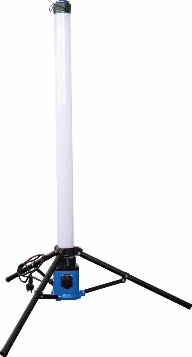 COLONNE LUMINEUSE LED 360° 100W 8000 LM 4000K + 1 PRISE NF 1PNT/16A/250V AU CHASSIS - IP44 image