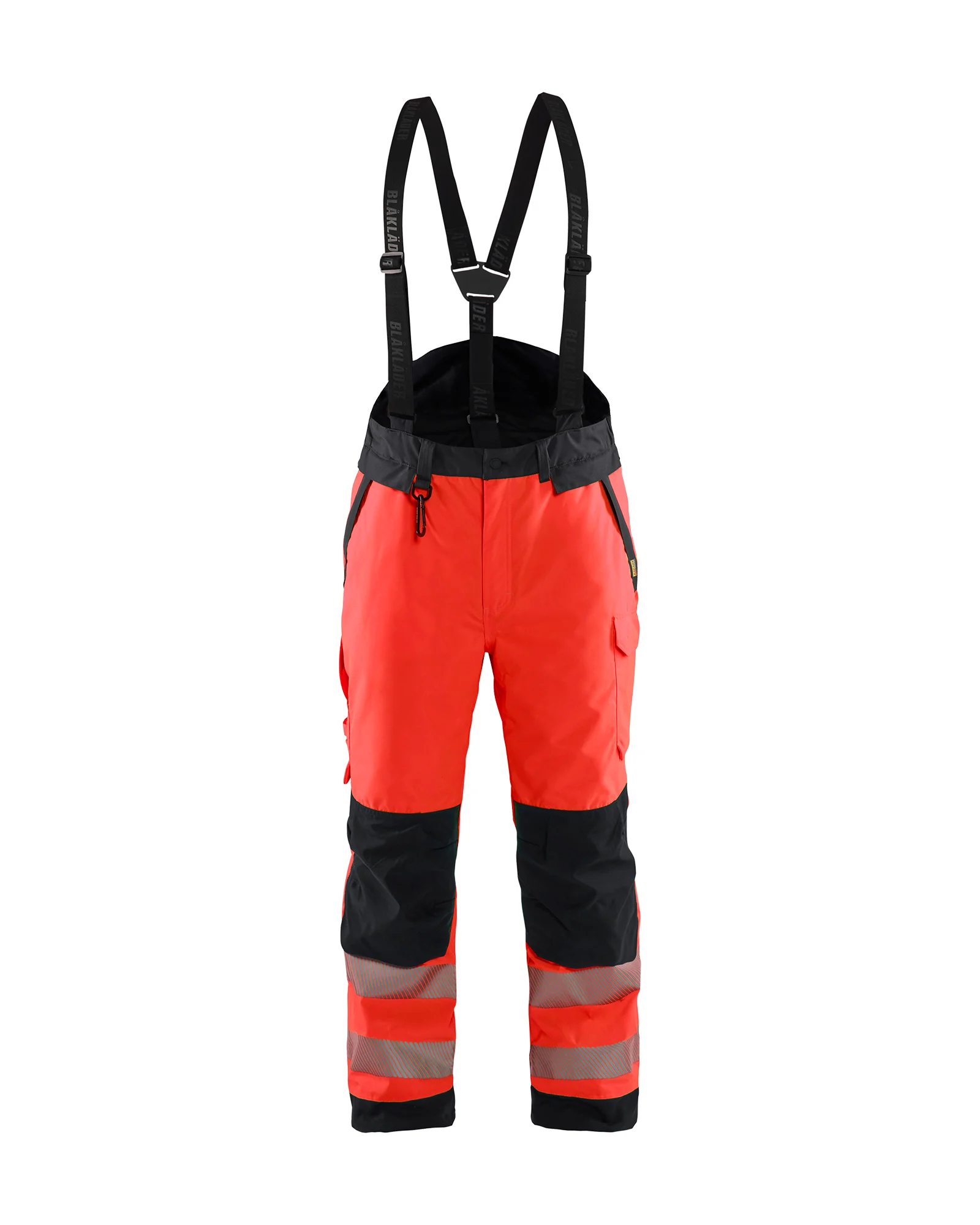 Pantalon de travail à bretelles haute visibilité 1875 - Rouge/Noir image