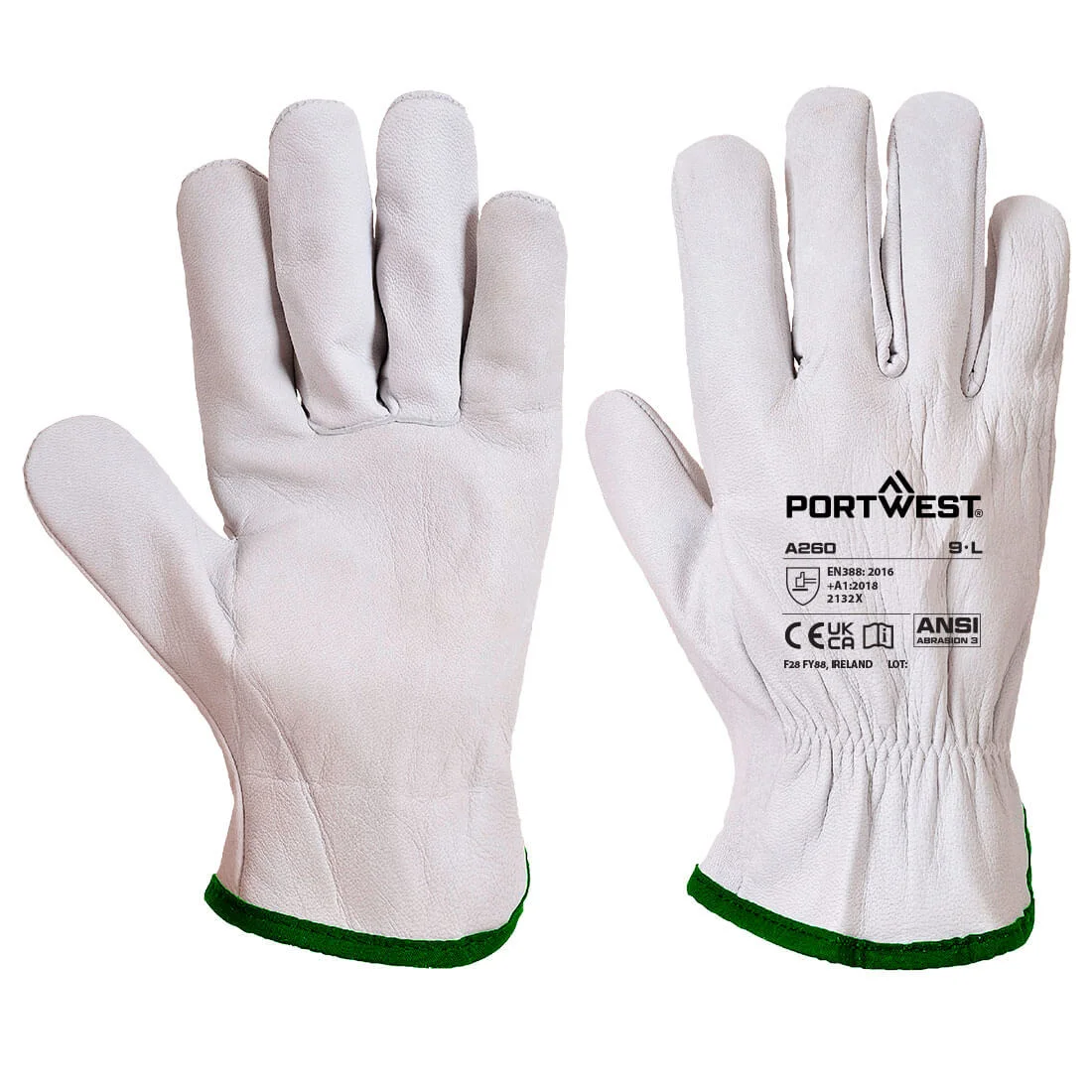 Gants Driver cuir Ovin Gris image