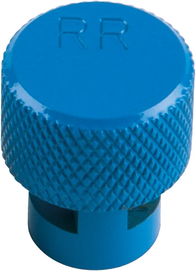 Capuchon bleu de dégonflage de roue avec valve TPMS image