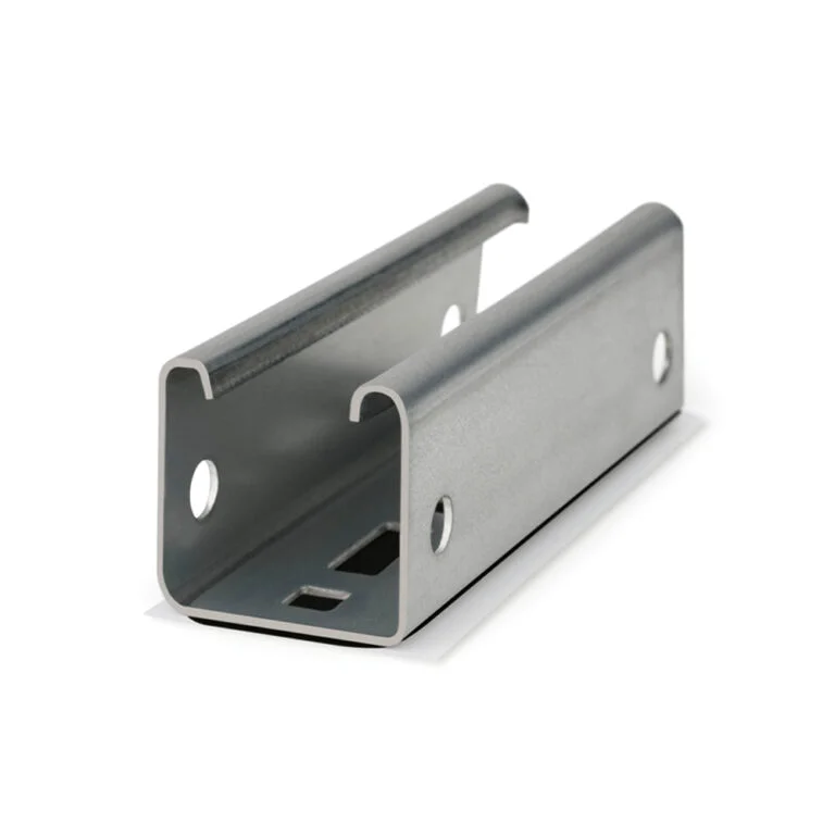 Boite de 50 - Rail solaire perforé INDEXTRUT avec ruban d'étanchéité adhésif en butylène - 41 x 41 x 1,5 - L.125mm image