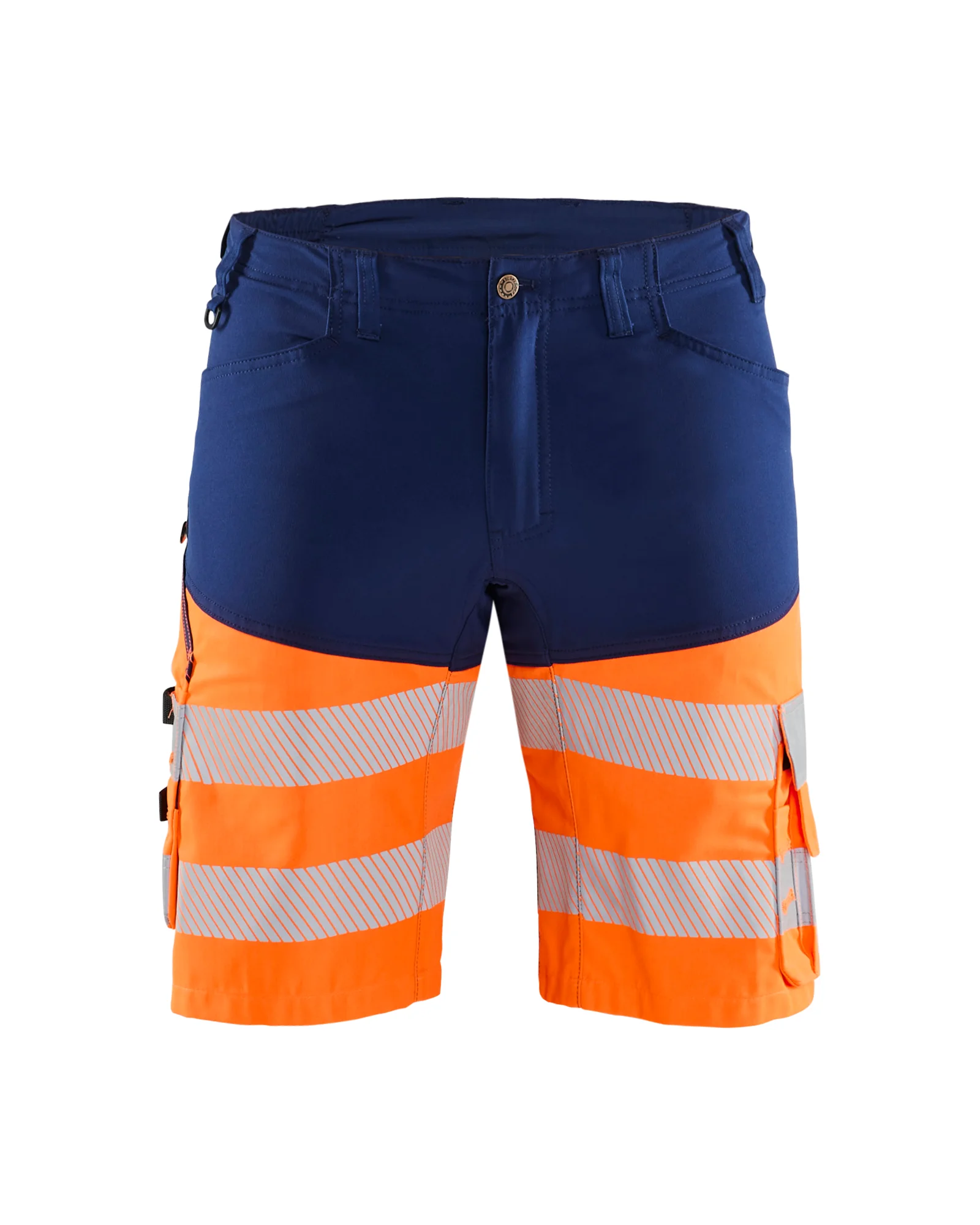 Short de travail haute visibilité stretch 1541 - Marine/Orange fluo image