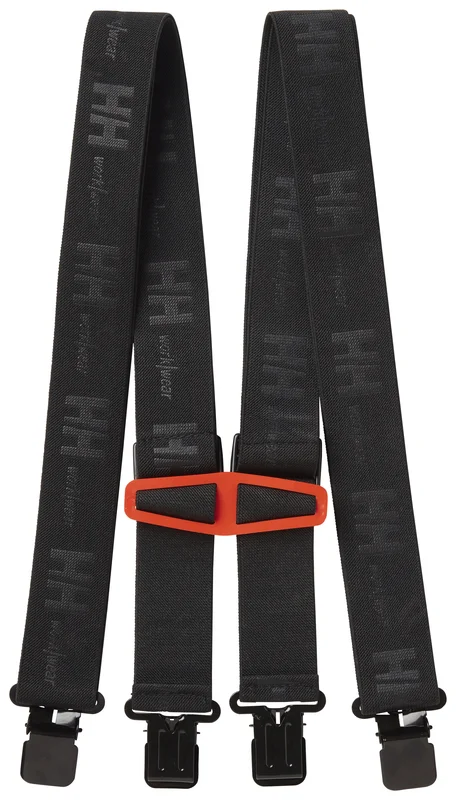 Bretelles de travail avec logo HH - Noir image