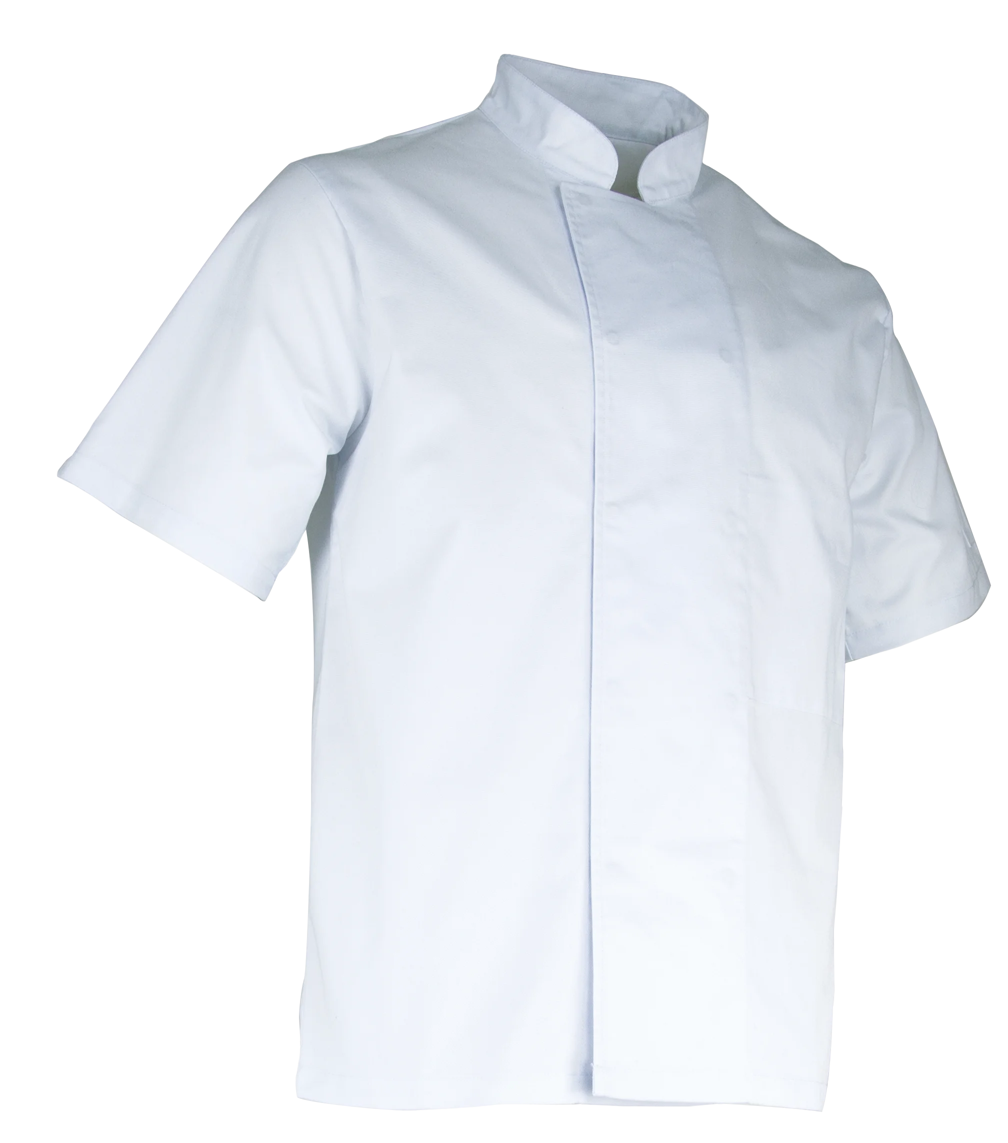 Veste de travail cuisinier MC AUBERGINE - BLANC image