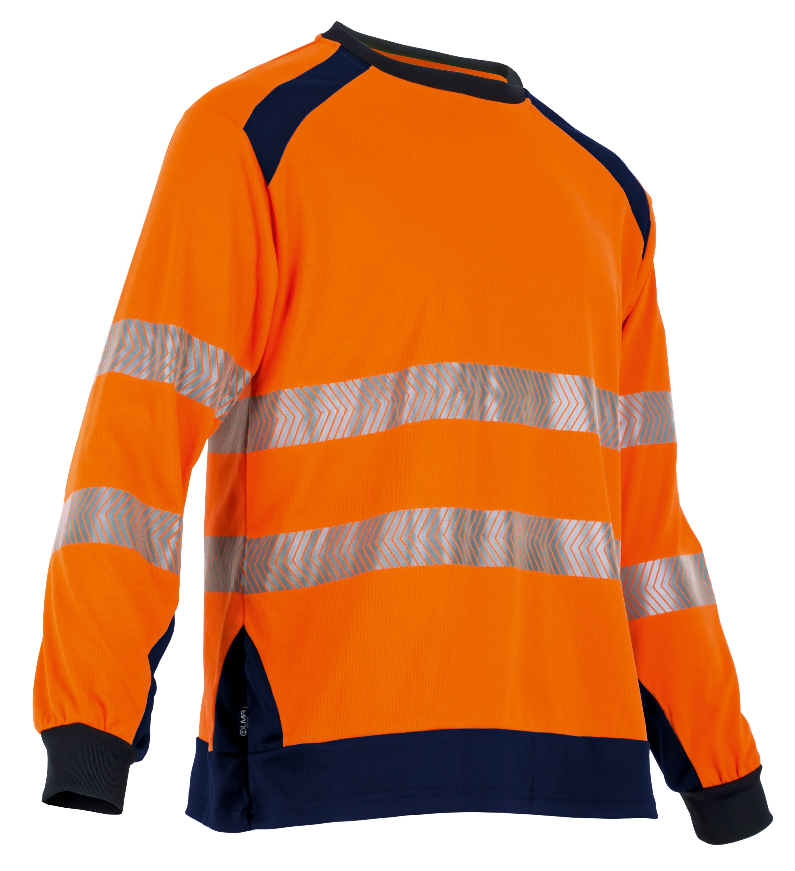 T-shirt de travail ML MAILLE HV REFLET - MARINE/ORANGE FLUO image