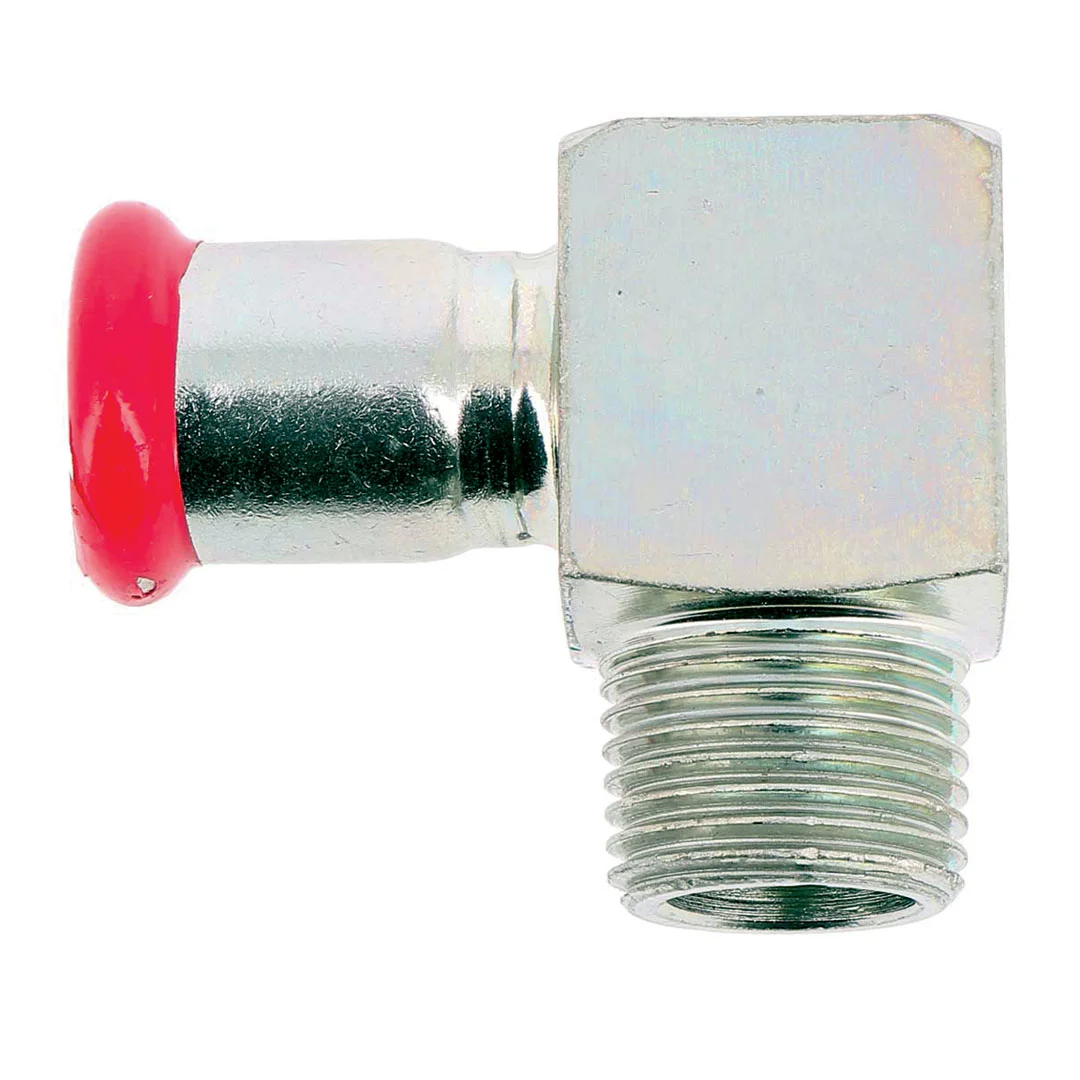 Coude 90° mâle électrozingué à sertir SERTIsteel Carbone - Empreinte M image