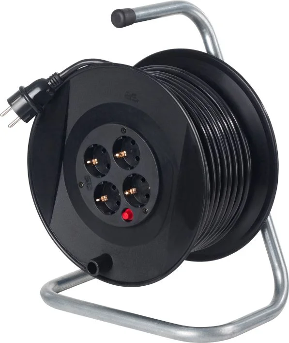 ENROULEUR DE CABLE A TAMBOUR 285MM H05VV-F3G1,5 - IP20 - NOIR image