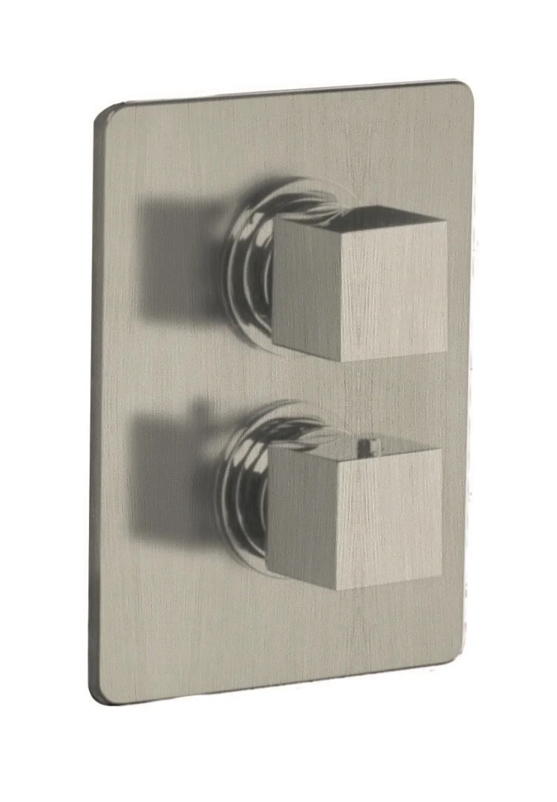 Mitigeur douche carré encastre thermostatique + box image